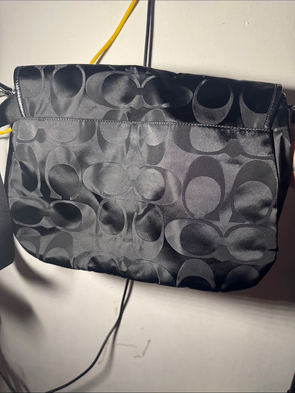Coach Black Signature nylon Crossbody Bag - Picture 3 of 17